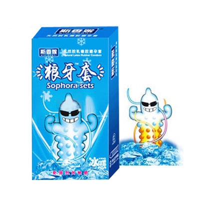 冰感狼牙套 饱满立体大颗粒长效冰点超爽